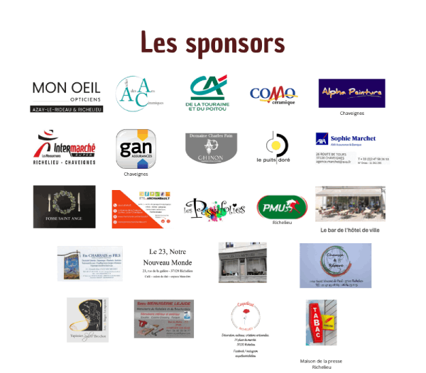 Marché potiers Richelieu 2026 : sponsors